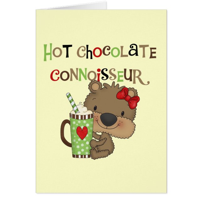 Heißer ChocolateConoisseur Mädchen-Bär (Vorne)