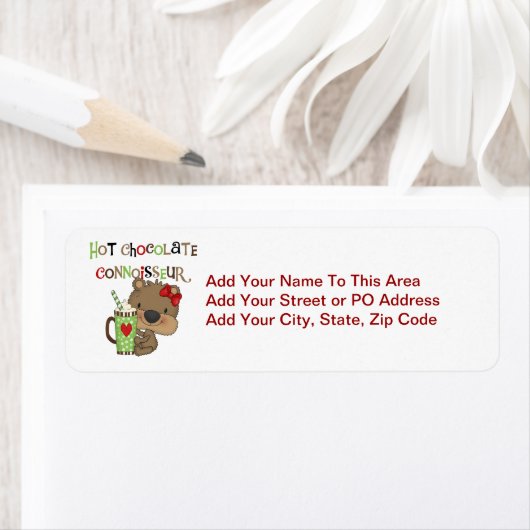 Heißer ChocolateConoisseur Mädchen-Bär (Insitu)