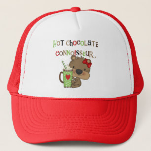 Heißer ChocolateConoisseur Mädchen-Bär Truckerkappe