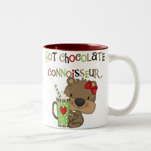 Heißer ChocolateConoisseur Mädchen-Bär Zweifarbige Tasse