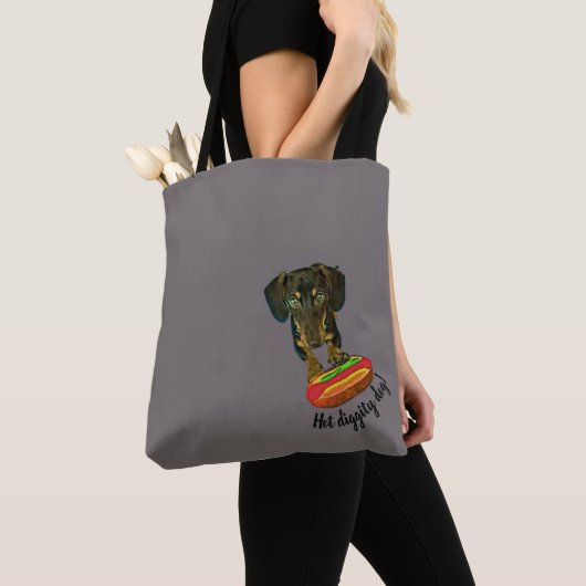 "Heißer Diggity Hund" Dex u. Tasche (Von Nahem)