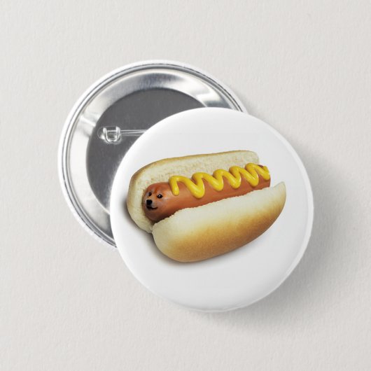 Heißer Doge Meme Button (Vorne & Hinten)
