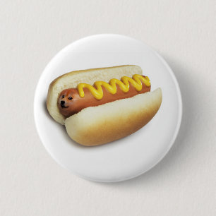 Heißer Doge Meme Button