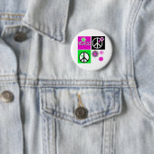 Heißer Farbfrieden Button (Beispiel)