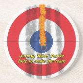 Heißer Felsen-"Nitro" Sandstein-Untersetzer - Untersetzer (Vorne)