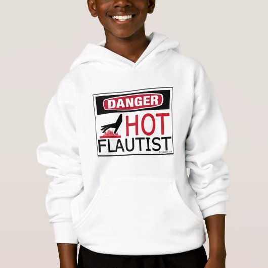 Heißer Flautist Hoodie (Vorderseite)