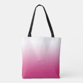 Heißer Fuchsienrosa Farbverlauf Personalisiert Tasche (Rückseite)