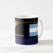 Heißer Fußball Argentiniens Kaffeetasse (VorderseiteRechts)