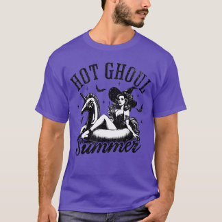 Heißer Ghoul Sommer Lustige Hexe Gruseliger Sommer T-Shirt