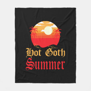 heißer Goth-Sommer  Fleecedecke
