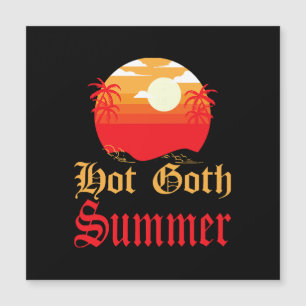 heißer Goth-Sommer Magnetkarte