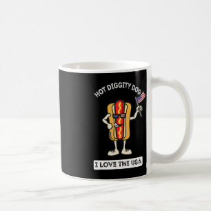 Heißer Hund 4. Juli Patriotischer BBQ-Picknick-Koc Kaffeetasse