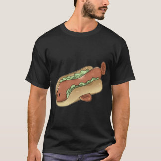 Heißer-Hund-Fisch T-Shirt