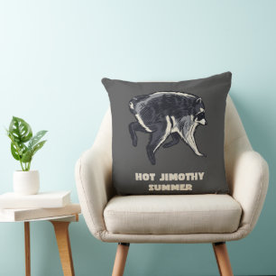 Heißer Jimothy Sommer Lustiger Waschbär Meme Tier Kissen