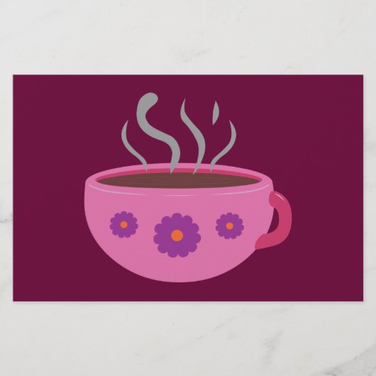 heißer Kaffee Briefpapier (Vorderseite)