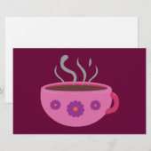 heißer Kaffee Briefpapier (Vorne/Hinten)