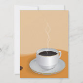 Heißer Kaffee Einladung (Vorderseite)