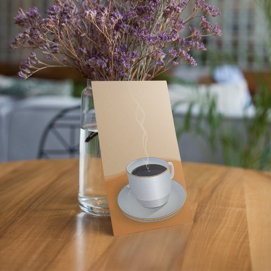 Heißer Kaffee Einladung