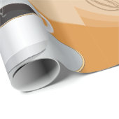 Heißer Kaffee Geschenkpapier (Rolleneckpunkt)
