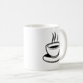heißer Kaffee Kaffeetasse (VorderseiteRechts)