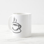 heißer Kaffee Kaffeetasse (Vorderseite Links)