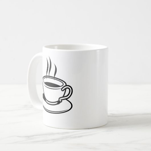 heißer Kaffee Kaffeetasse (Vorderseite Links)