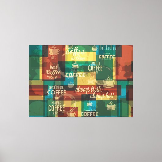 Heißer Kaffee Leinwanddruck (Vorderseite)