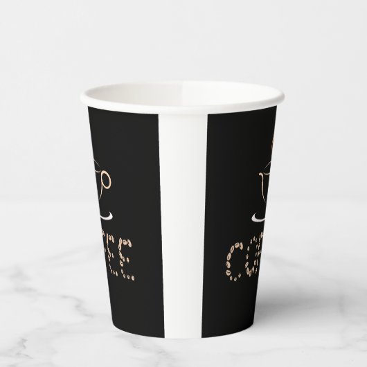 heißer Kaffee Pappbecher (Links)