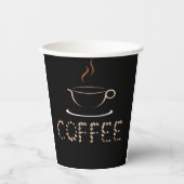 heißer Kaffee Pappbecher (Vorderseite)