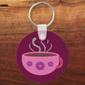 heißer Kaffee Schlüsselanhänger (Vorderseite)