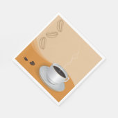 Heißer Kaffee Serviette (Ecke)