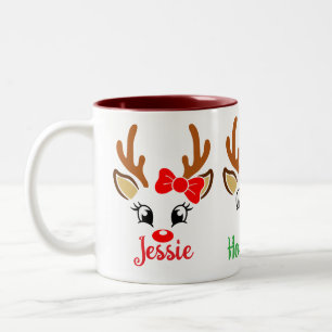 Heißer Kakao für Kinder personalisieren Zweifarbige Tasse