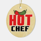 Heisser Koch ( Rote und Grüne Paprikaschoten) Keramikornament (Links)