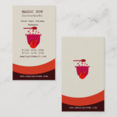 Heißer kochender siedender Topf-Koch Visitenkarte (Vorne/Hinten)