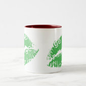 Heißer Lippeneffekt Zweifarbige Tasse (Mittel)