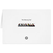 Heißer Morgen-Tee (Rückseite Horizontal)