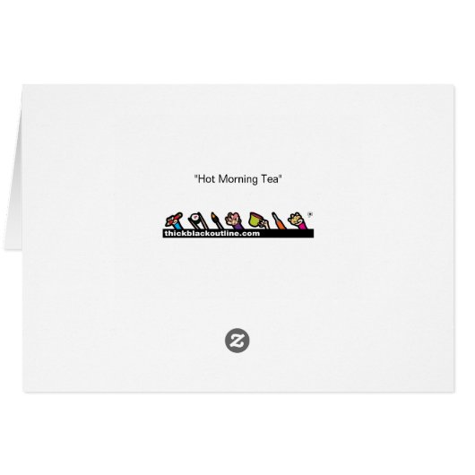 Heißer Morgen-Tee (Rückseite Horizontal)