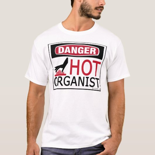 Heißer Organist T-Shirt (Vorderseite)