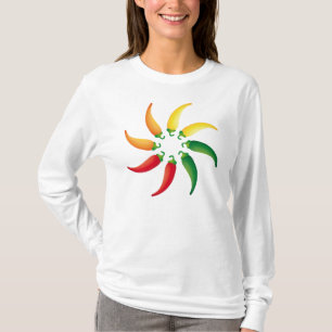 Heißer Pfeffer-Chili-SüdwestenTex Mex T-Shirt