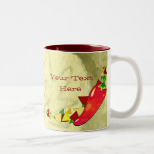 Heißer Pfeffer-Tasse Zweifarbige Tasse
