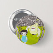 Heißer Roboter-Knopf Button (Vorne & Hinten)