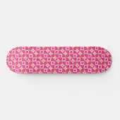 Heißer Rosa-Diamant-Blumen-Glanz Skateboard (Horizontal)