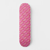 Heißer Rosa-Diamant-Blumen-Glanz Skateboard (Vorderseite)