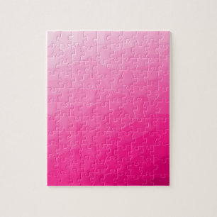 Heißer rosa Farbverlauf Geometrisches Maschenmuste Puzzle