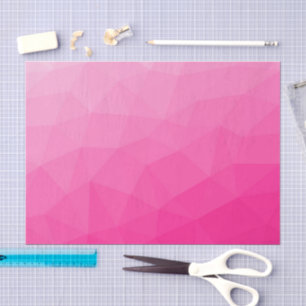 Heißer rosa Farbverlauf Geometrisches Maschenmuste Seidenpapier