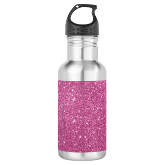 Heißer Rosa Glitter Funkelt Trinkflasche