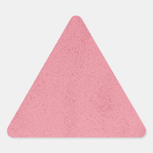 Heißer Rosa-Mess Dreieckiger Aufkleber (Vorderseite)