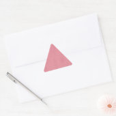 Heißer Rosa-Mess Dreieckiger Aufkleber (Umschlag)