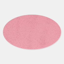 Heißer Rosa Wirrwarr Ovaler Aufkleber