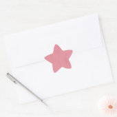 Heißer Rosa Wirrwarr Stern-Aufkleber (Umschlag)